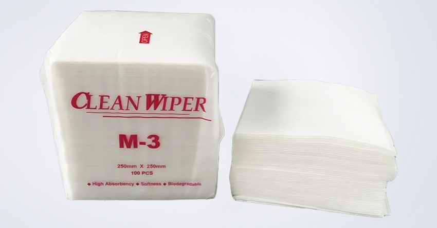 Lint Free Cleanroom Wipes Nonwoven Cellulose Polyester Cleanroom Wipers