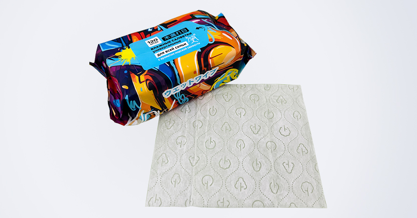 New Pattern Biodegradable Wet Wipes
