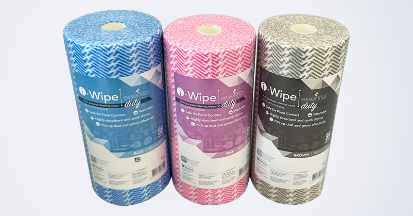 Multi-Purpose Viscose Polyester Washable Cleaning Wipes Roll