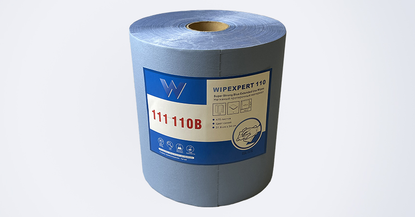 Light Blue Extended Use Disaposable PP Woodpulp Cleaning Rolls