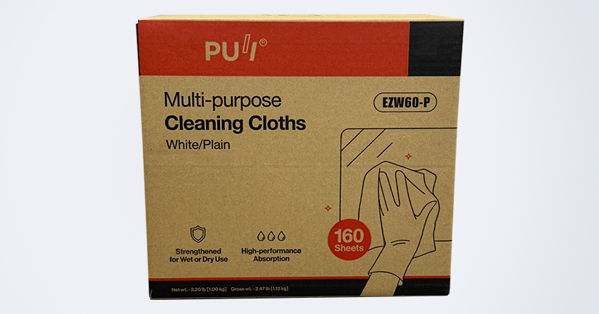 X60 Multi-purpose White Plain Pattern Cleaning Cloths
